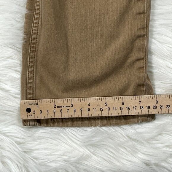 Levi's Mens 514 0531 Khaki Brown Work Straight Fit Denim Jeans Size 33 x 34 - Picture 8 of 13